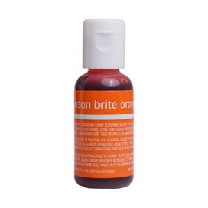 Colorante en gel Chefmaster naranjo neón 20 g (Neon Brite Orange)